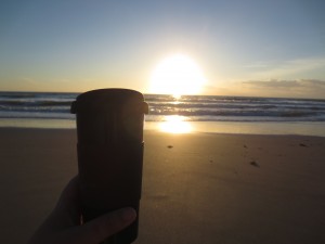 coffee at sunrise